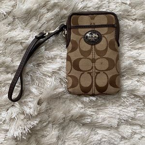 Coach cellphone wristlet